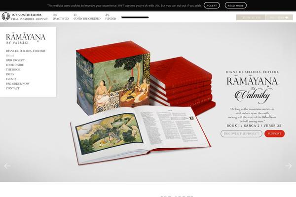 ramayanabook.com site used Sango-theme-poripu