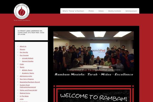 Education theme site design template sample