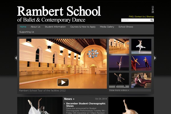rambertschool.org.uk site used Rambert