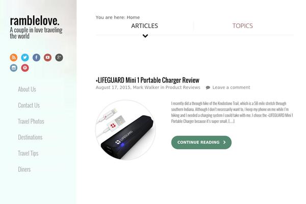 On Topic theme site design template sample