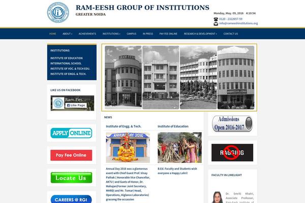 Academica Pro theme site design template sample