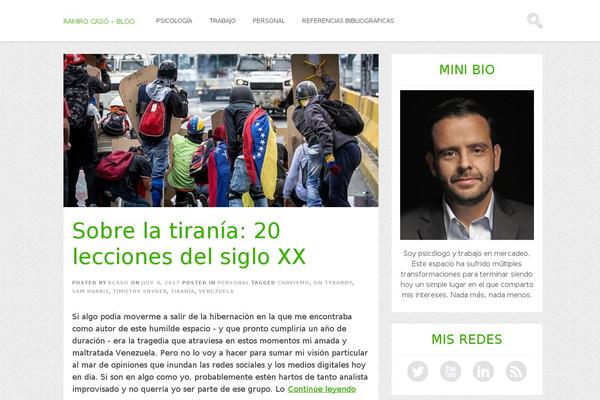 ramirocaso.com site used Blogoma