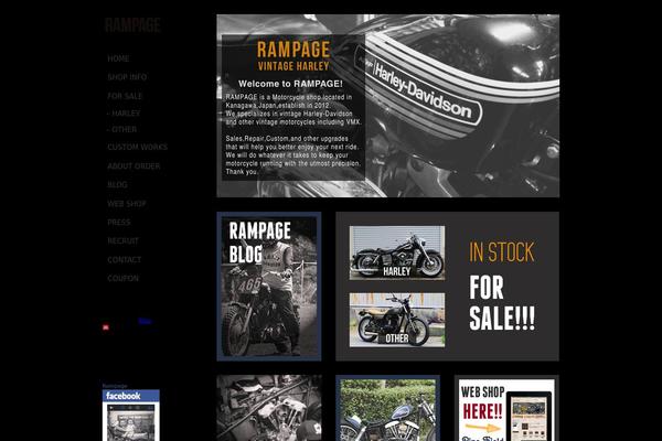 rampage theme websites examples