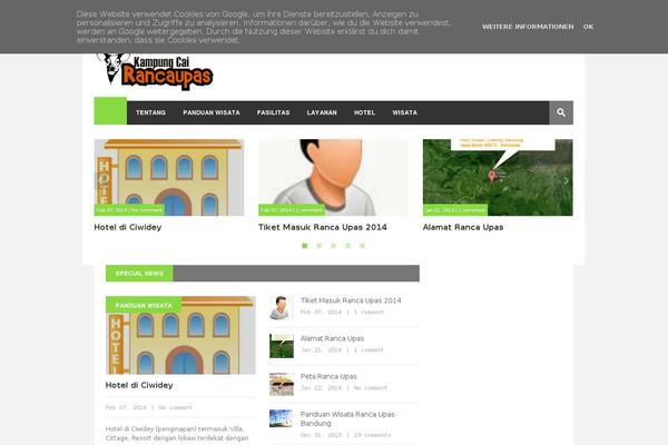 Gonzo theme site design template sample