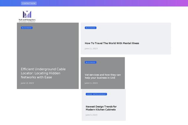 Saxon theme site design template sample