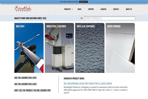 randolphproducts.com site used Randolph