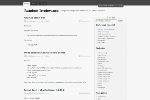 zBench theme site design template sample