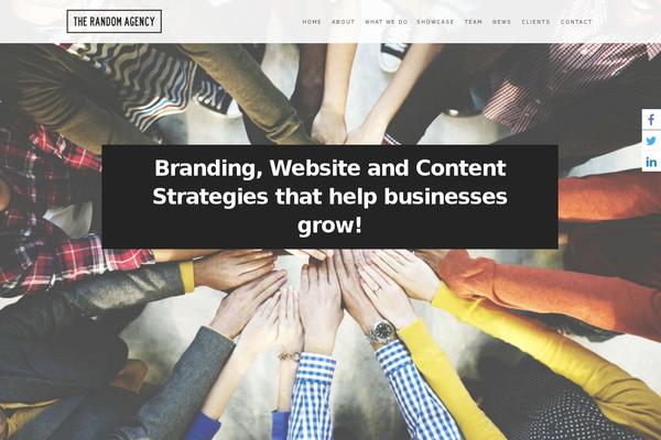 Parallax theme site design template sample