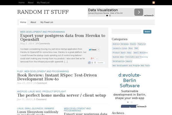 randomitstuff.com site used Oracle