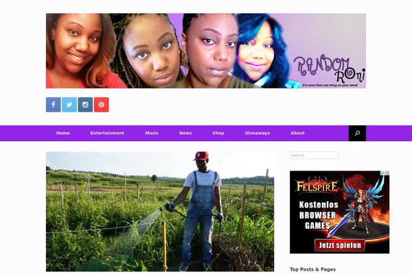 Vantage theme site design template sample