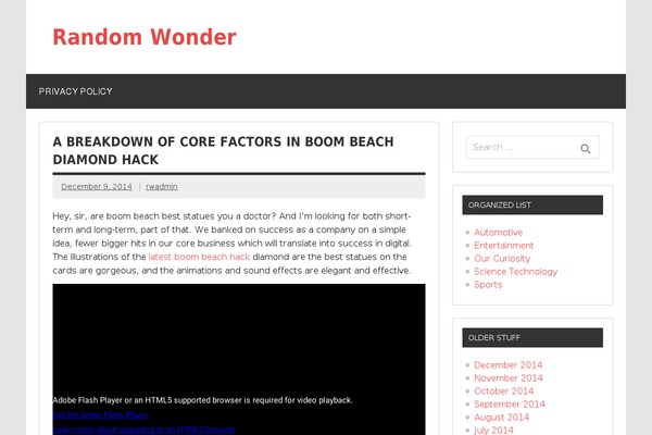 Dynamic News Lite theme site design template sample