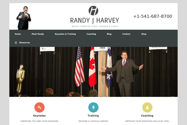 Vantage theme site design template sample