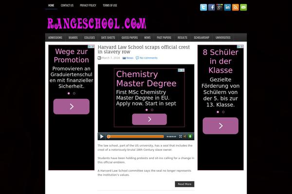 NewsPro theme site design template sample