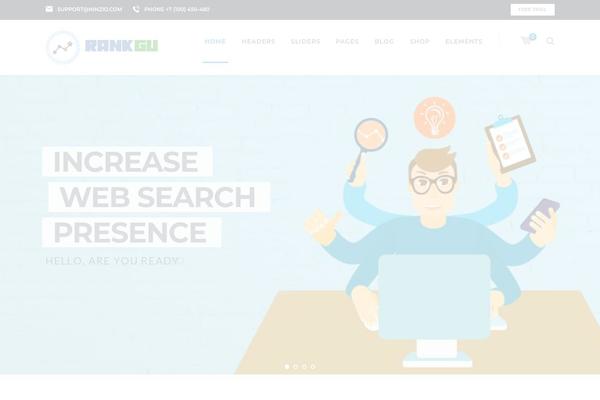 Weberium theme site design template sample