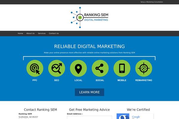Responsive Mobile theme site design template sample