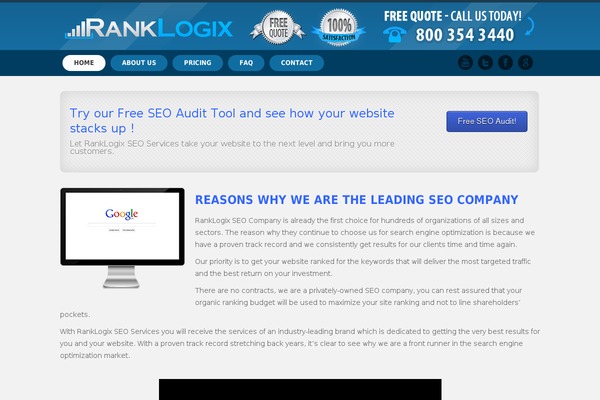 Ultimate theme site design template sample