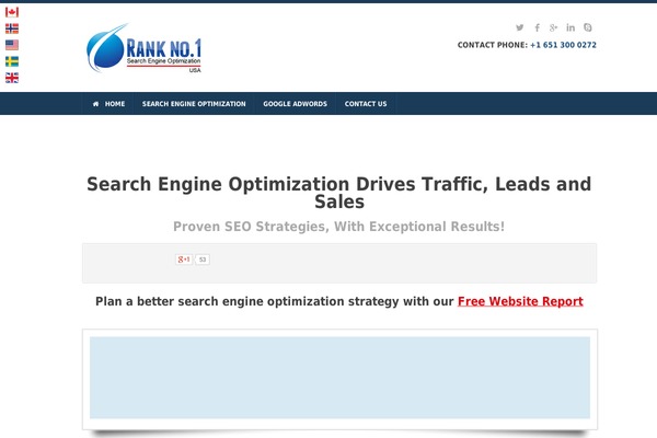 Site using Callout Bar by ContactUs plugin