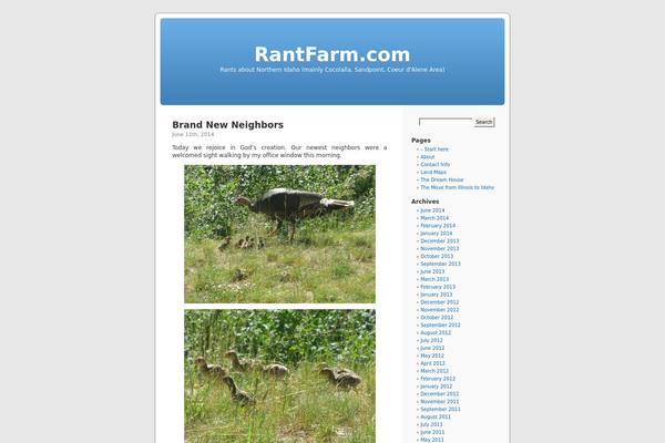 Default theme site design template sample
