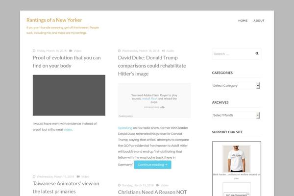 rantingnewyorker.com site used Keratin