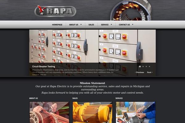 Radial theme site design template sample