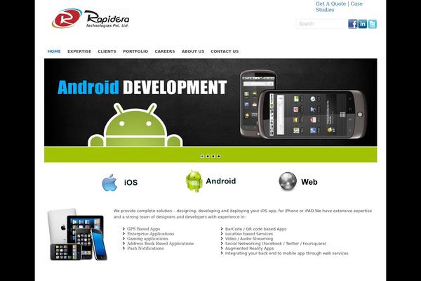 Accelerate theme site design template sample