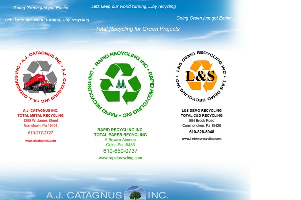 Recycle theme site design template sample