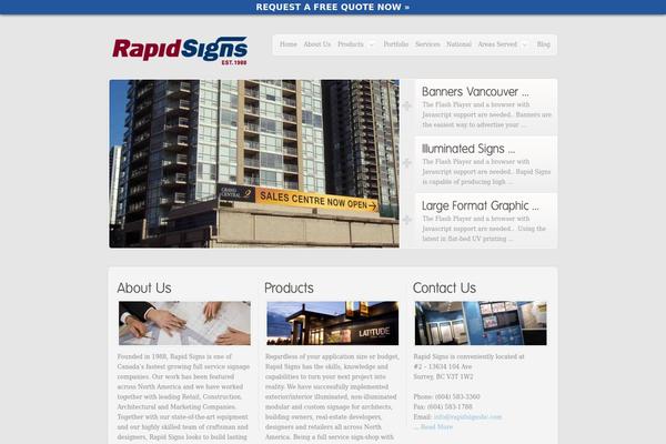 rapidsignsbc.com site used Concise