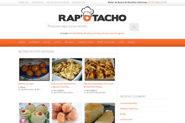 Foodpress theme site design template sample