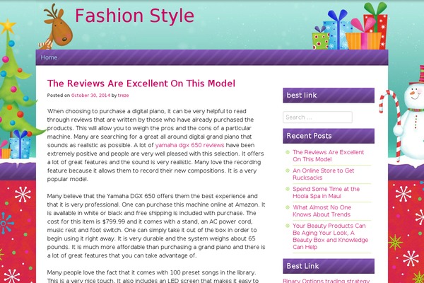 ChristmasPress theme site design template sample