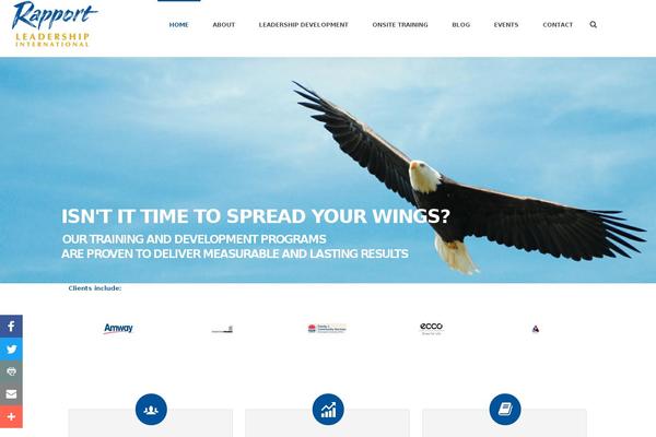 rapport theme websites examples