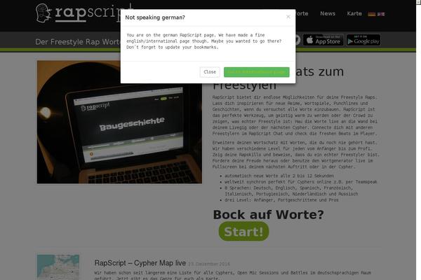 rapscript.de site used Rapscript