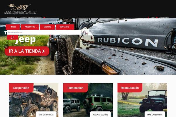 Raptor theme site design template sample
