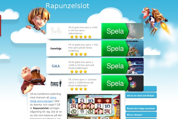 rapunzelslot.se site used Rockettheme