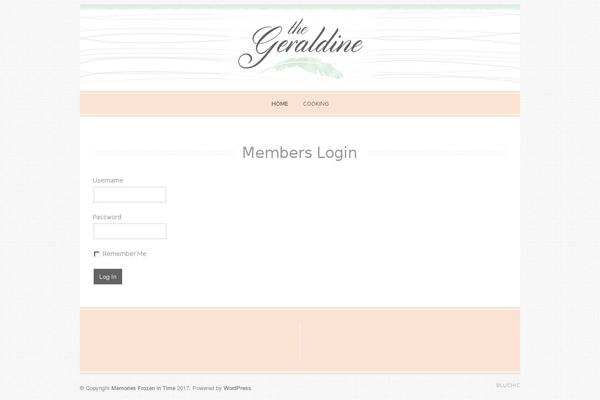 Geraldine theme site design template sample