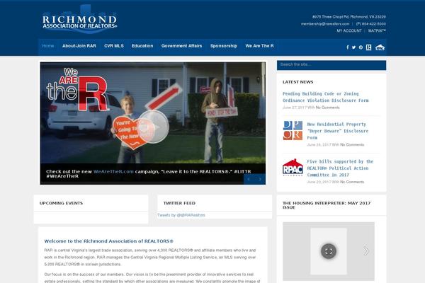 Avada Child theme site design template sample