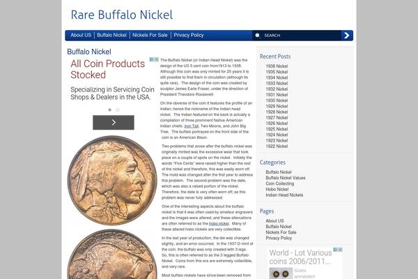 Niche theme site design template sample