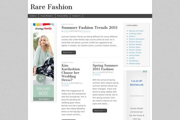 Magazine Basic theme site design template sample