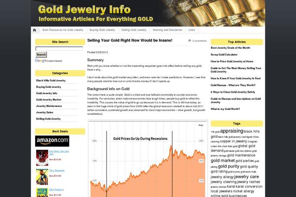 White Gold theme site design template sample