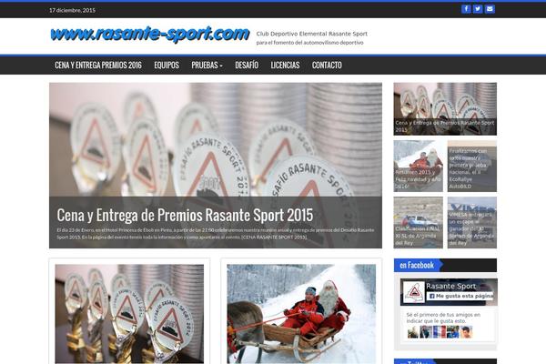 WP FanZone theme site design template sample