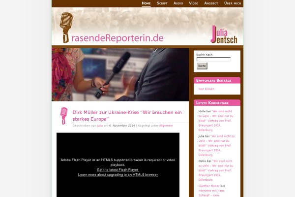 Graphene theme site design template sample