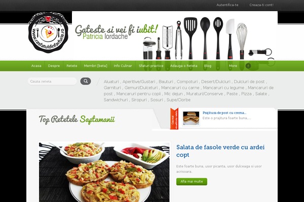 Food Recipes theme site design template sample