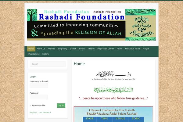 Islamic theme site design template sample