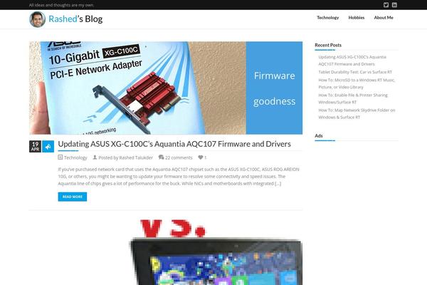 Aria theme site design template sample