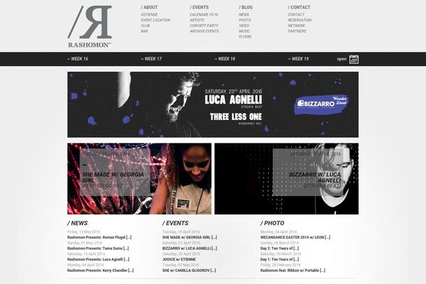 Clear theme site design template sample