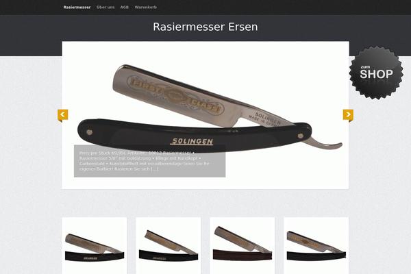 Tiara theme site design template sample