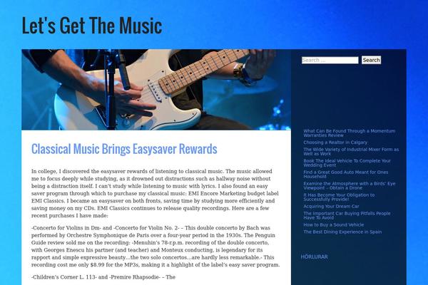 Musik theme site design template sample