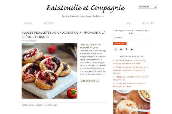 Foodie theme site design template sample