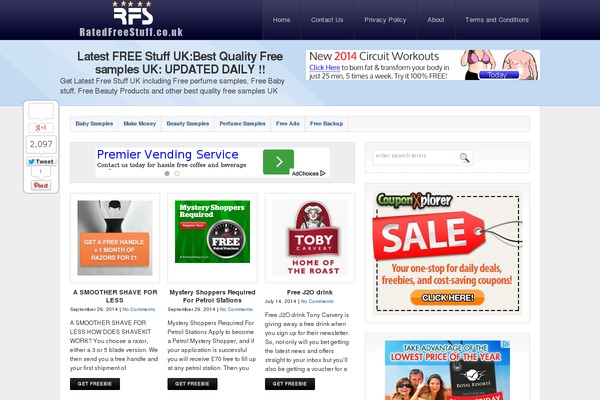 ratedfreestuff.co.uk site used Wp-aire