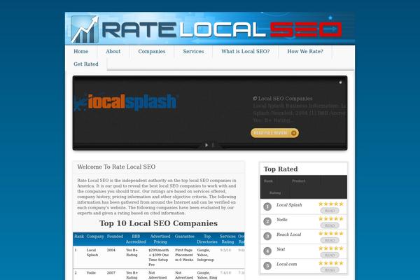 Blankslate Child theme site design template sample