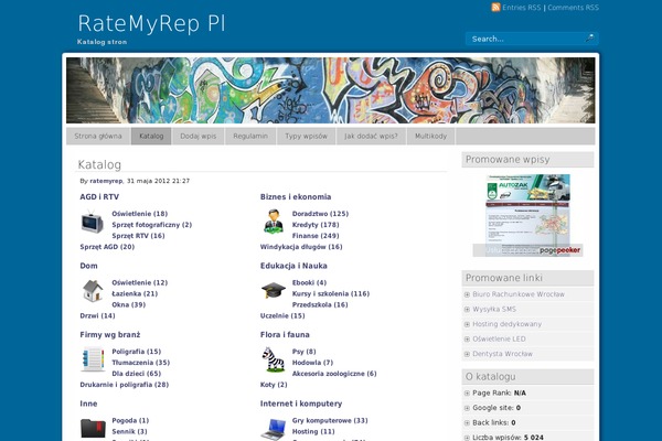 Panorama theme site design template sample